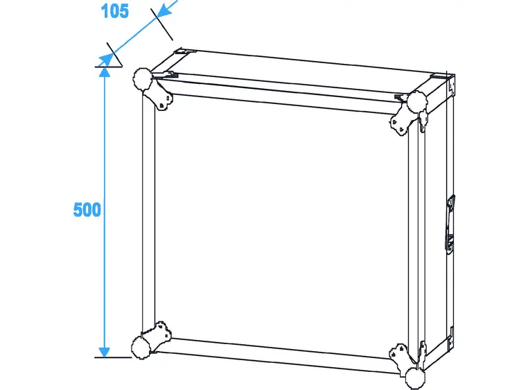 Amplifier rack PR-2ST, 10U, 55cm dyp 